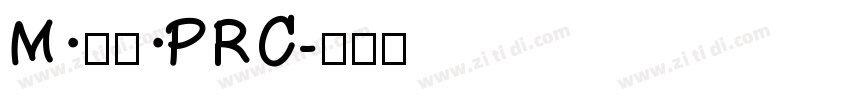 M 盈黑 PRC字体转换
